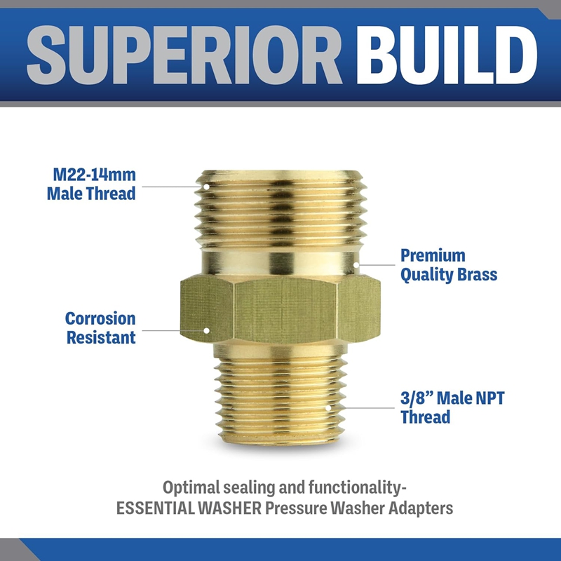 Brass Pressure Washer Coupling - Spoke Nipple Brass 评论和价格