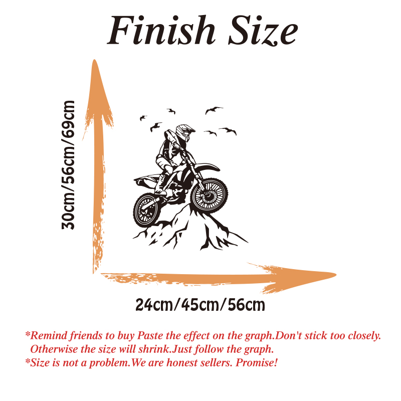 Dirt Bike Mountain Wall Sticke - Mountain Biking Europe 评论和价格